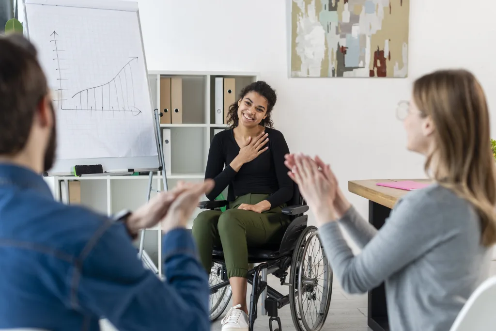 One Life Foundation Disability Services Provider Group People Appreciating Work Project